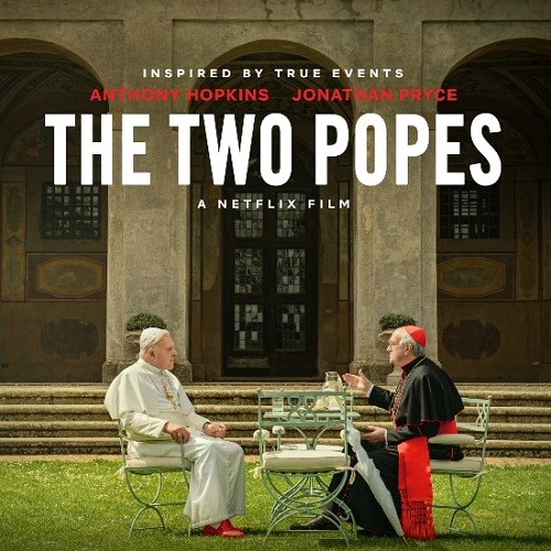 Два папи постер фільму 2019